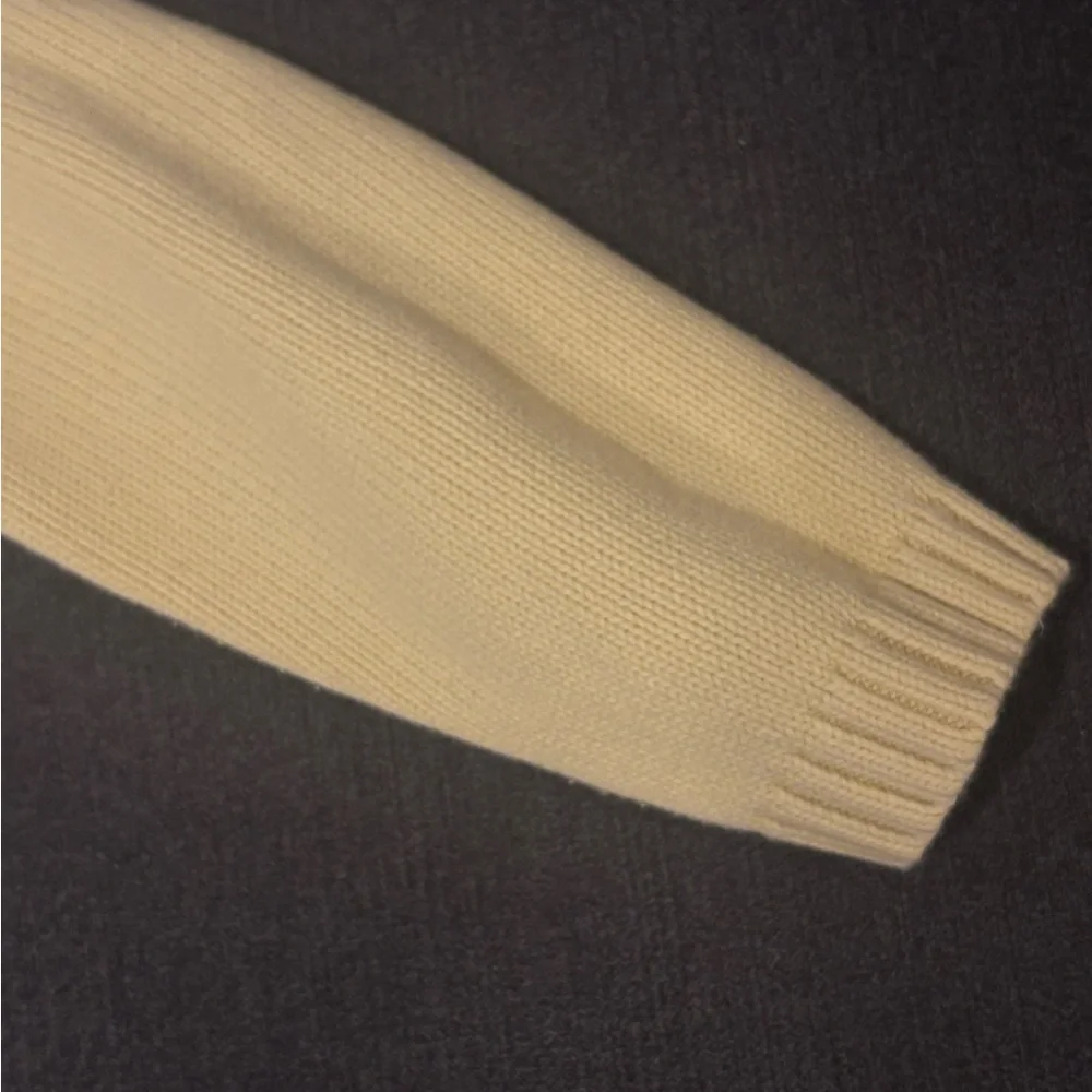 Butter Yellow LL Bean Cotton Sweater - Picture 3 of 5